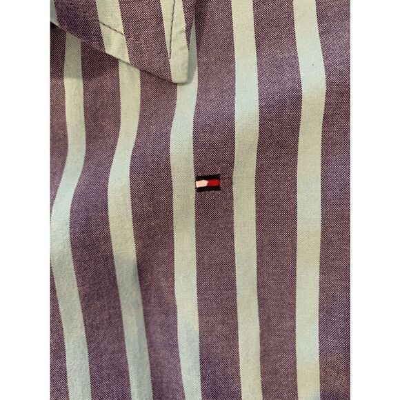 Tommy Hilfiger Cotton Shirt Dress Sky Captain/Mint Dress size 10 - Picture 4 of 6